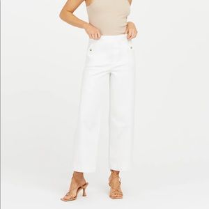 Spanx Stretch Twill Cropped Wide Leg Pant